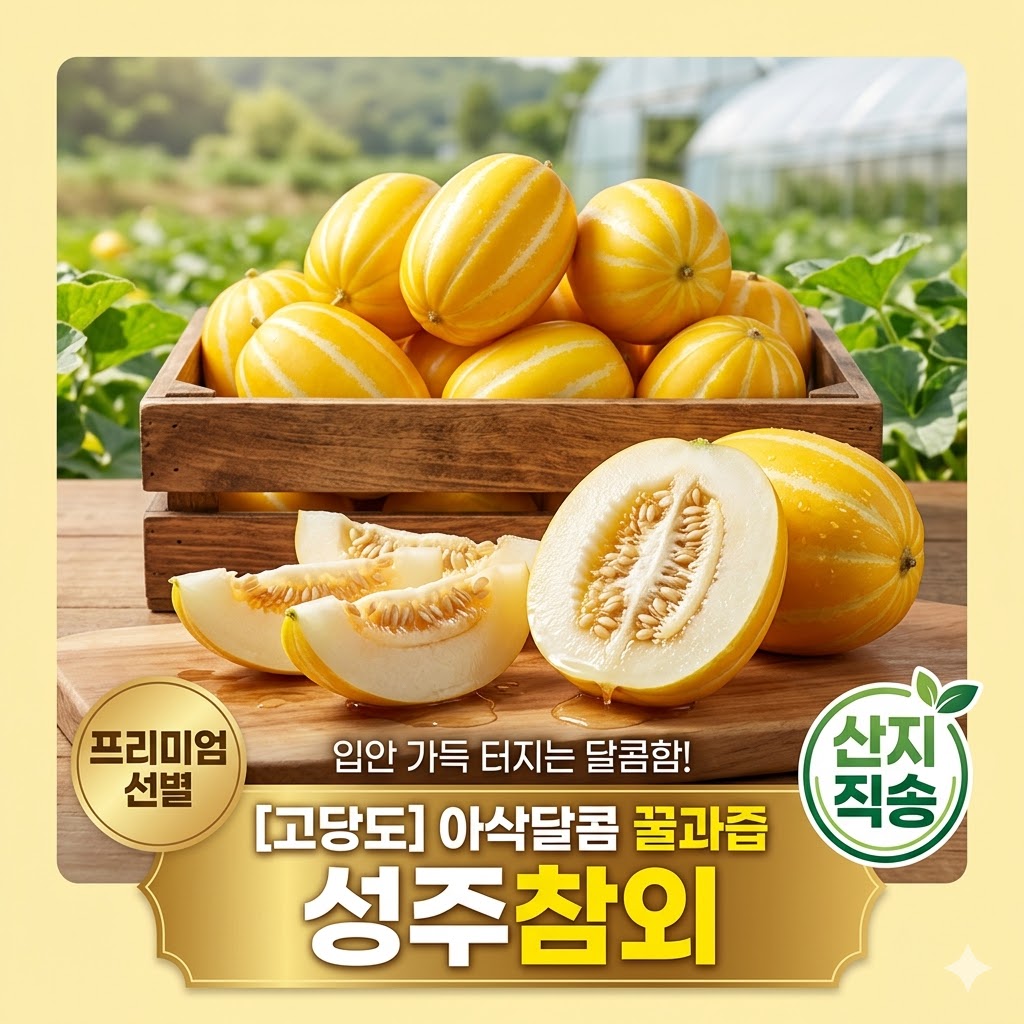[고당도] 아삭달콤 꿀과즙 산지직송 성주참외 24,000원