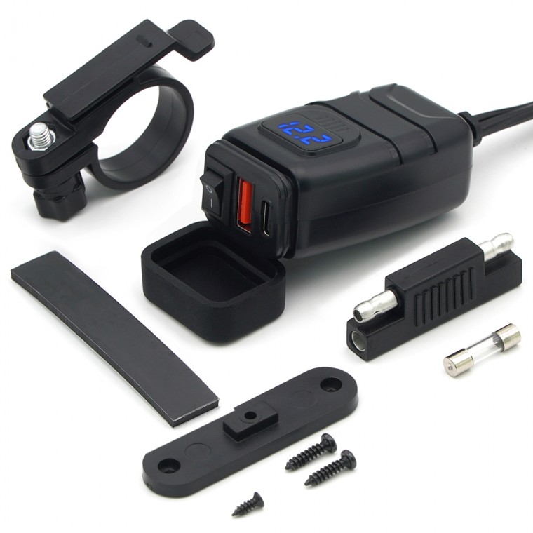 에이스피드 오토바이 방수 고속충전기 QC3.0 USB 18W + C타입 30W 세트 C87 30,210원