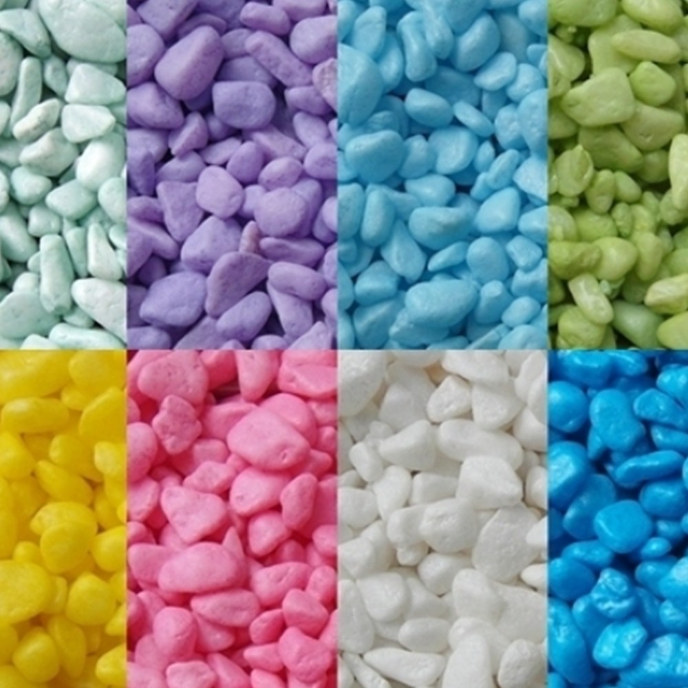 화분 자갈 칼라 어항 조경 인테리어 스톤 1kg 7,500원