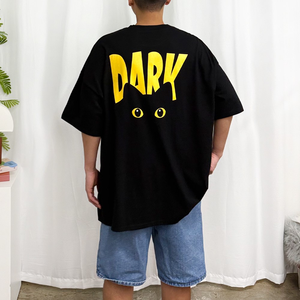 [마이빅스타일] 다크니스 오버핏 반팔티 5XL 국내생산 빅사이즈 루즈핏 남여공용 티셔츠 18,700원