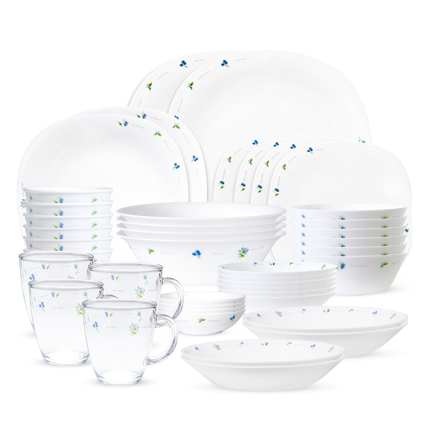 바칠레 유로피안 카모마일 6인 식기세트 42p 150,100원