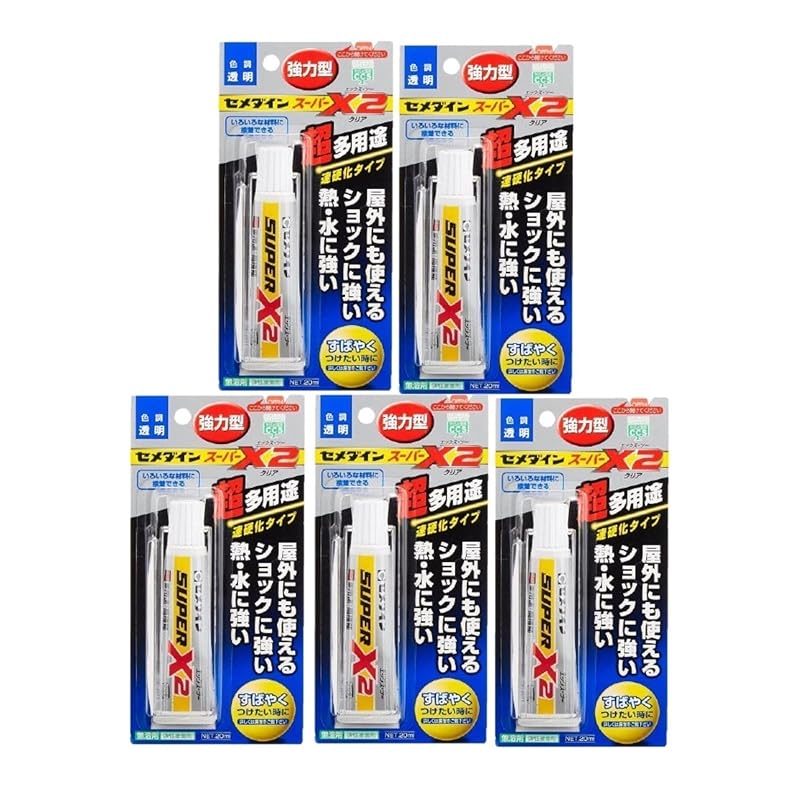 세메다인 초다용도 접착제 슈퍼 X2 클리어 20ml AX-067 × 5개 세트 46,440원