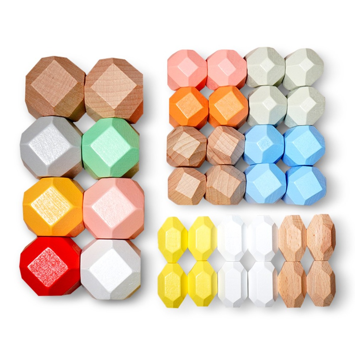 스톤 밸러스 젠가 보드게임 원목 블럭 36pcs 돌 쌓기 놀이, 36pcs 세트 27,900원