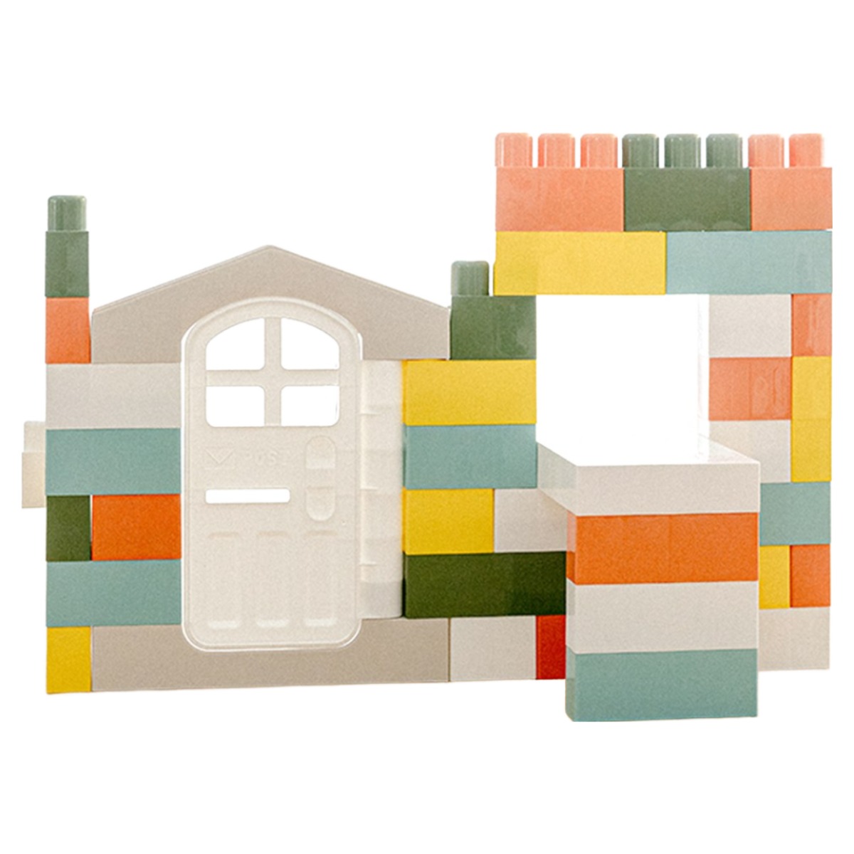 아누리 프리미엄 마카롱 빅블럭 대형 상상 유아 어린이 키즈 교구 블럭 74pcs, 1개 389,000원