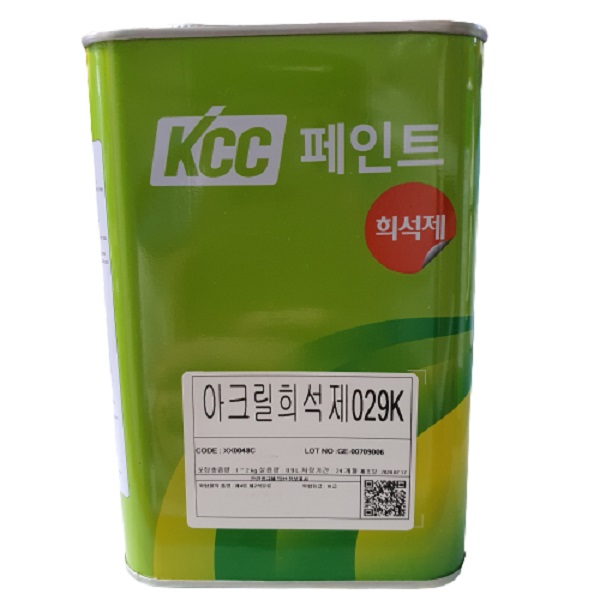유성페인트 THINNER 신너 신나 희석제 KCC정품 4L 에나멜 락카 에폭시 우레탄 아크릴 코트 10,000원