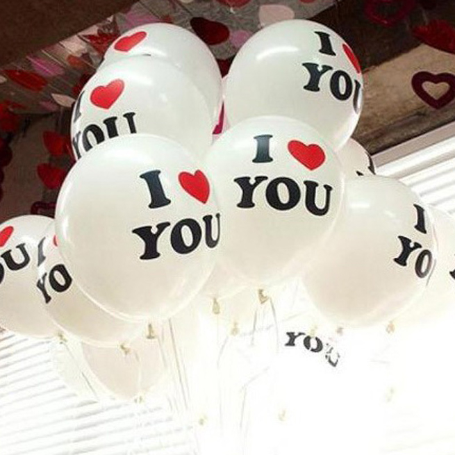 [예쁨주의지호] 하트풍선 은박풍선 헬륨풍선 이벤트용품 프로포즈 기념일이벤트, 라텍스풍선_I LOVE YOU 10개_핑크 2,400원
