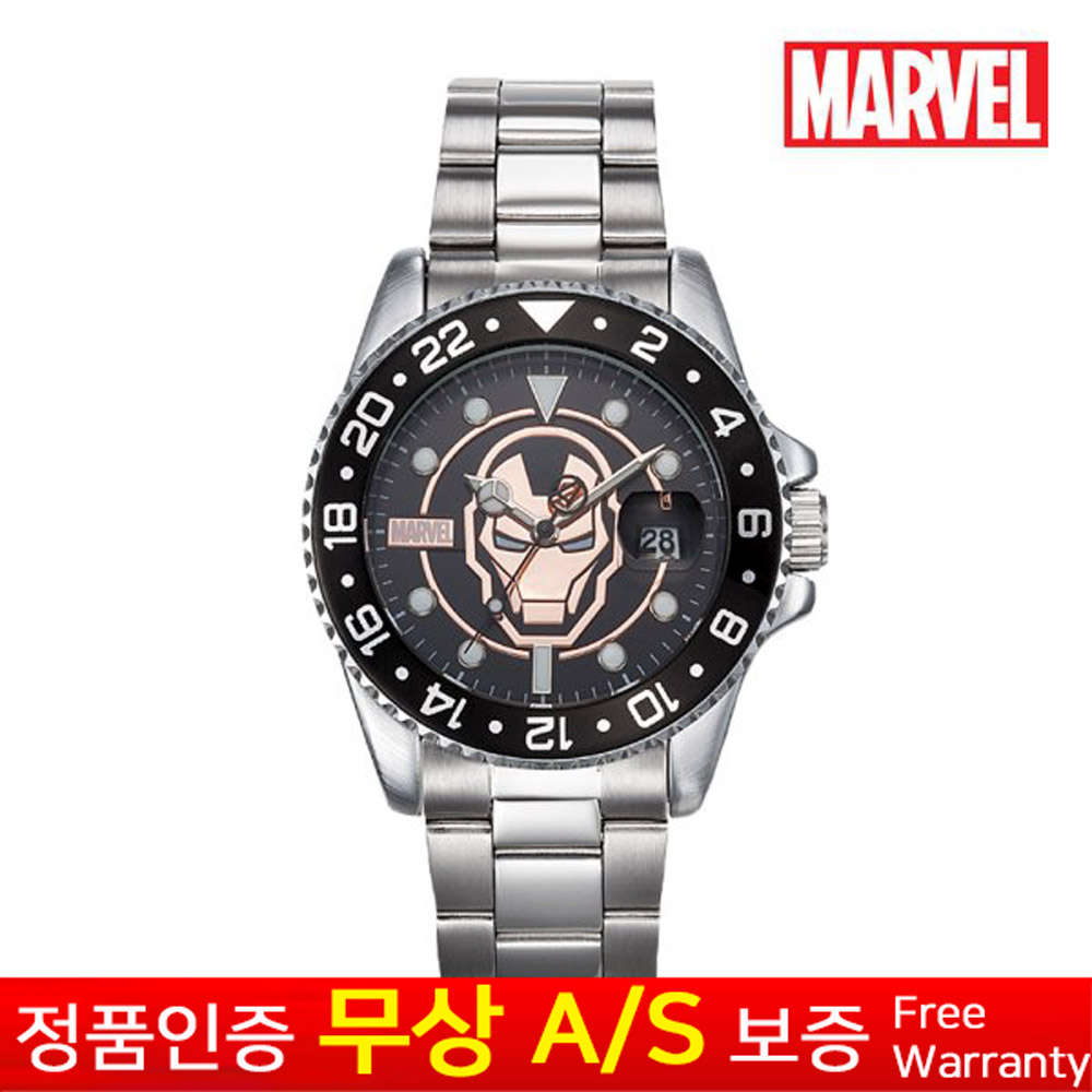 (마블) MARVEL [한국본사정품][무상AS] 남성남자아동어린이 마블 아이언맨 어밴져서 캡틴아메리카 메탈밴드 손목시계 MA002-IRWBK 74,900원
