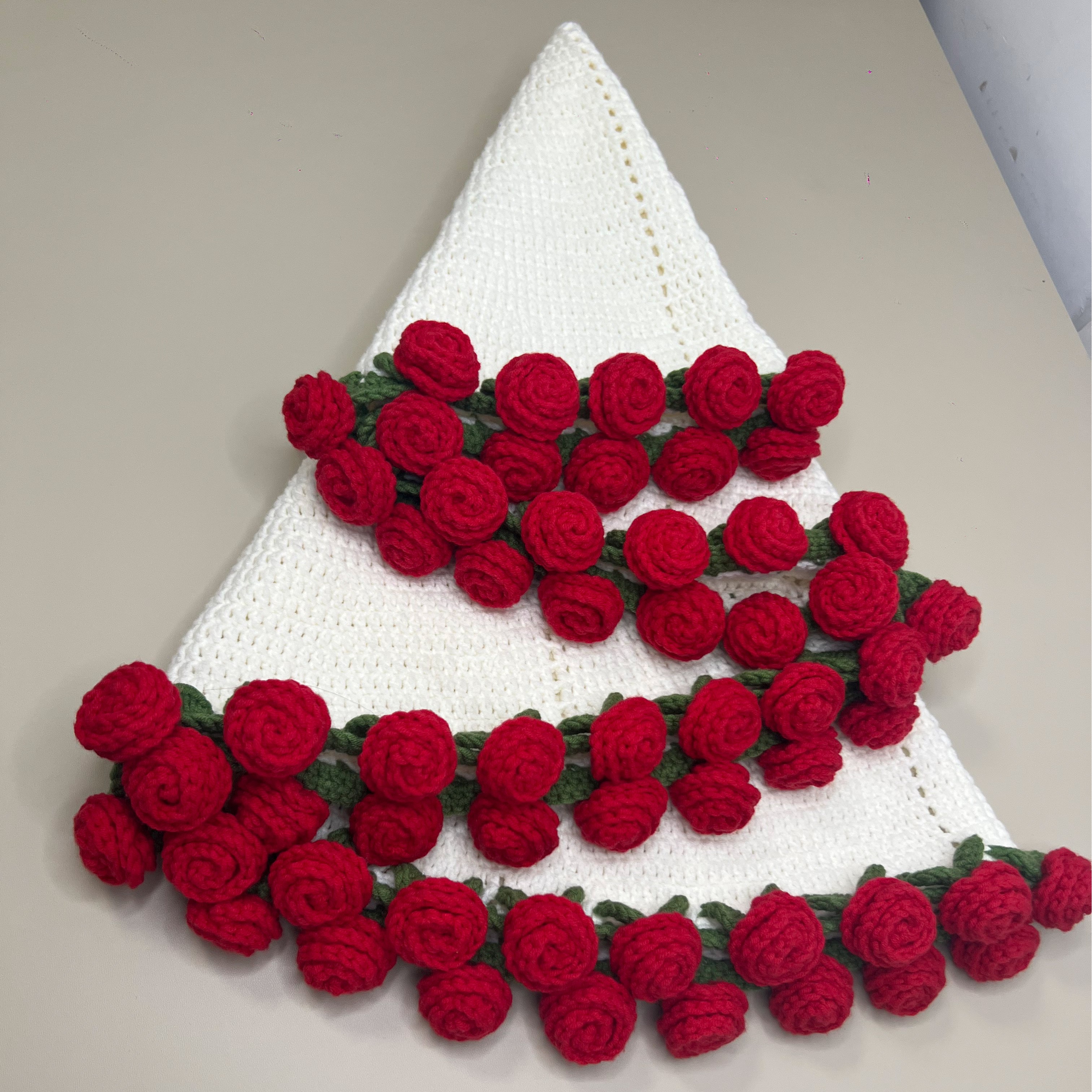 모미얀 장미 꽃다발 담요 DIY 키트*유투브 무료 영상 포함, 다홍장미80(아이보리), 1세트, 현재가 32,000원