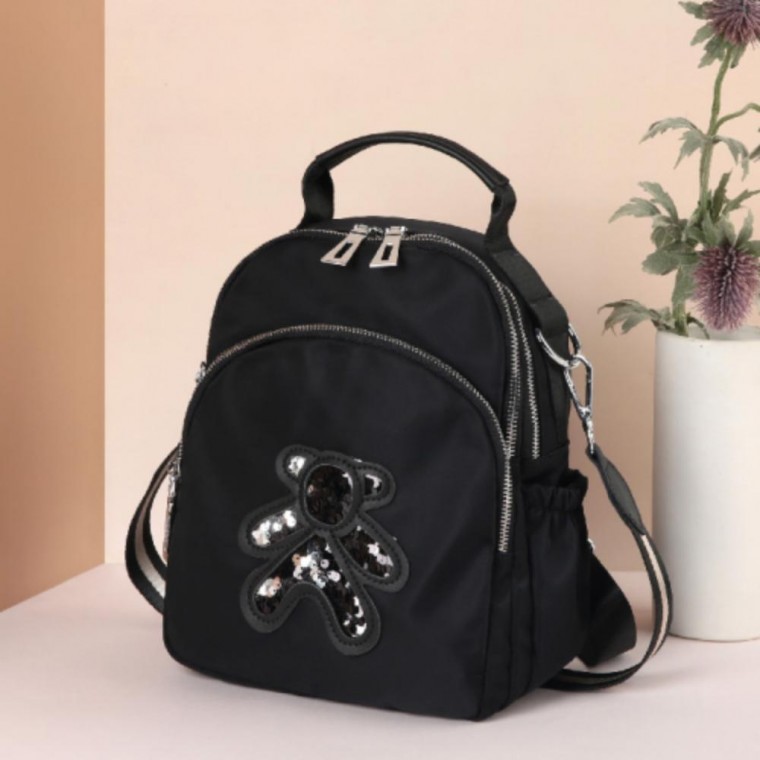 여성 데일리 지퍼 포켓 미니 러블리 곰돌이 백팩 가방 135,600원