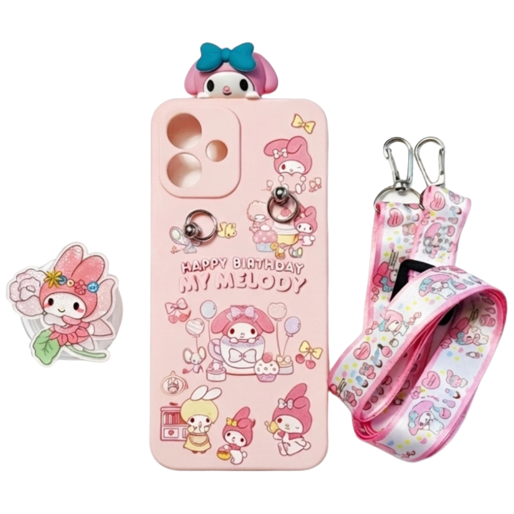 AT-M130 귀여운 마이멜로디 캐릭터 생일 스마트톡 입체 인형 목걸이 케이스 17,900원