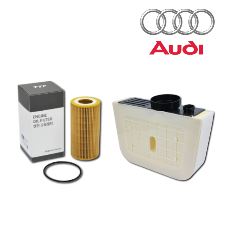아우디 Q7 16년-현재 TTF 엔진오일필터 + 에어필터 세트, 1개, [2세대] Q7 45 TFSI (CYM) 39,800원