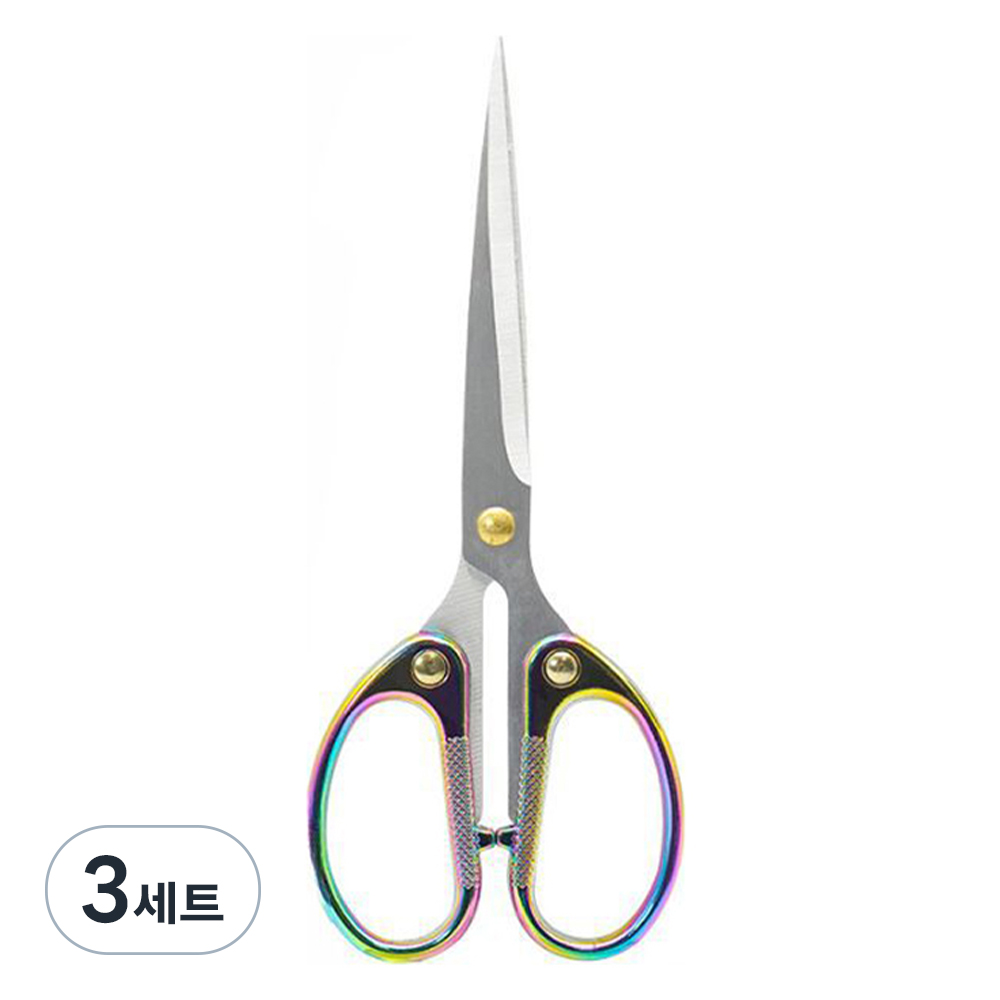 마다꾸미 다용도 스테인리스 가위, 혼합색상(가위), 3세트 25,500원