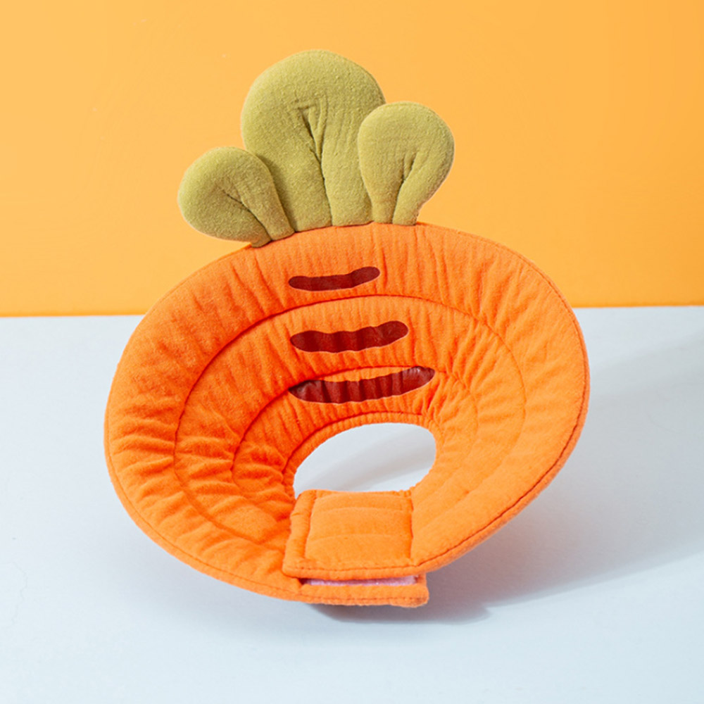 숑숑펫 반려동물 긁음 방지 무자극 보호 벨벳 넥카라, 오렌지, 1개 15,300원