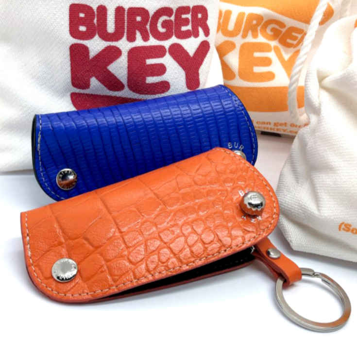 버거키 BURGERKEY 이탈리아천연가죽 자동차키홀더 가죽키케이스 스마트키홀더 천연가죽키홀더 18가지 색상 24,900원