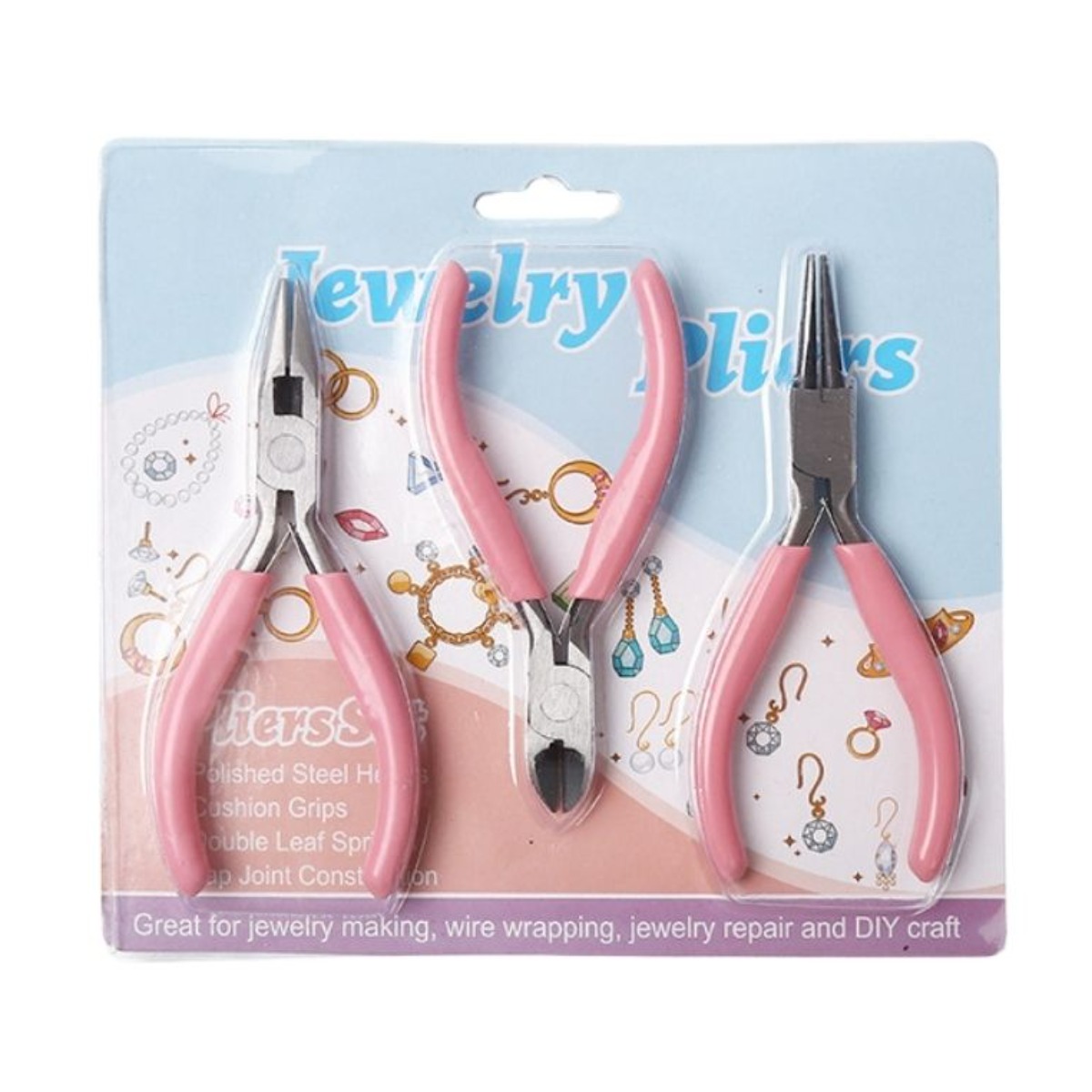 tinduo DIY 공구 평집게 구자말이 니퍼 악세사리 비즈공구 3종 세트 11,900원