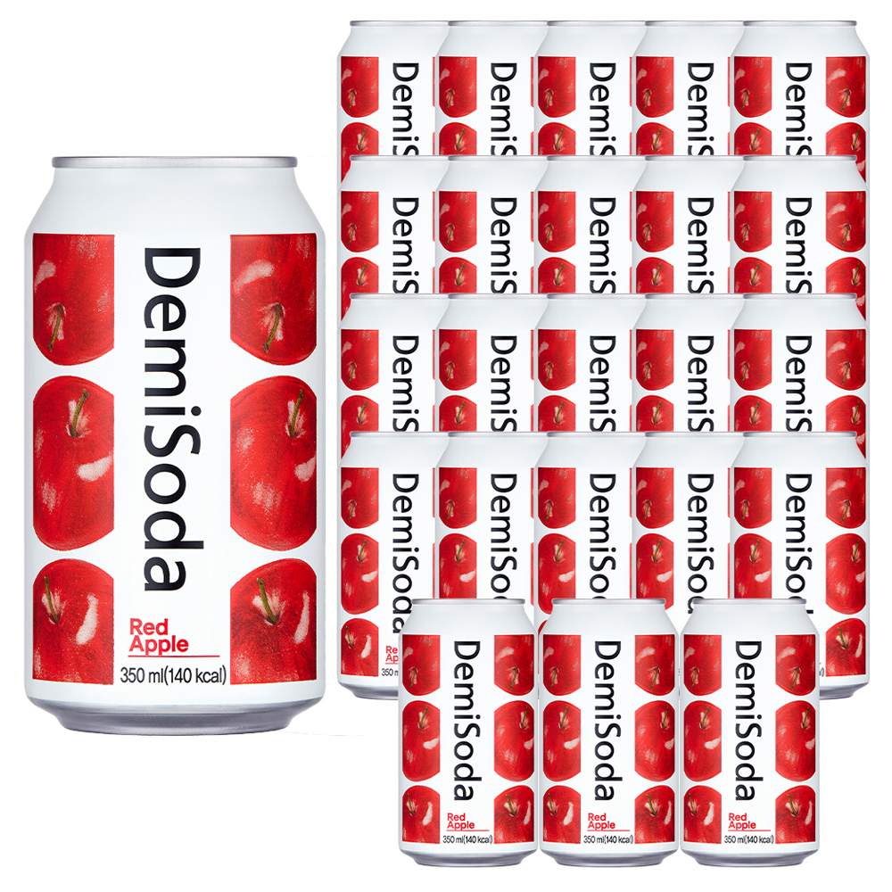 데미소다 저탄산 과즙음료 레드애플, 24개, 350ml 16,430원