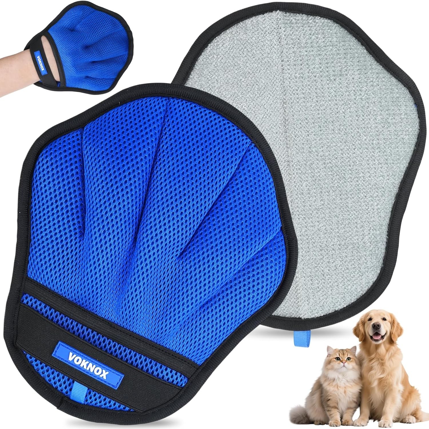 개와 고양이를 위한 복녹스 애완동물 털 제거 장갑 가구 소파 카펫 및 카시트용 정전기 다섯 손가락 제거기 재사용 가능한 세탁 청소 도구 그루밍용이 아님 1개 36,050원