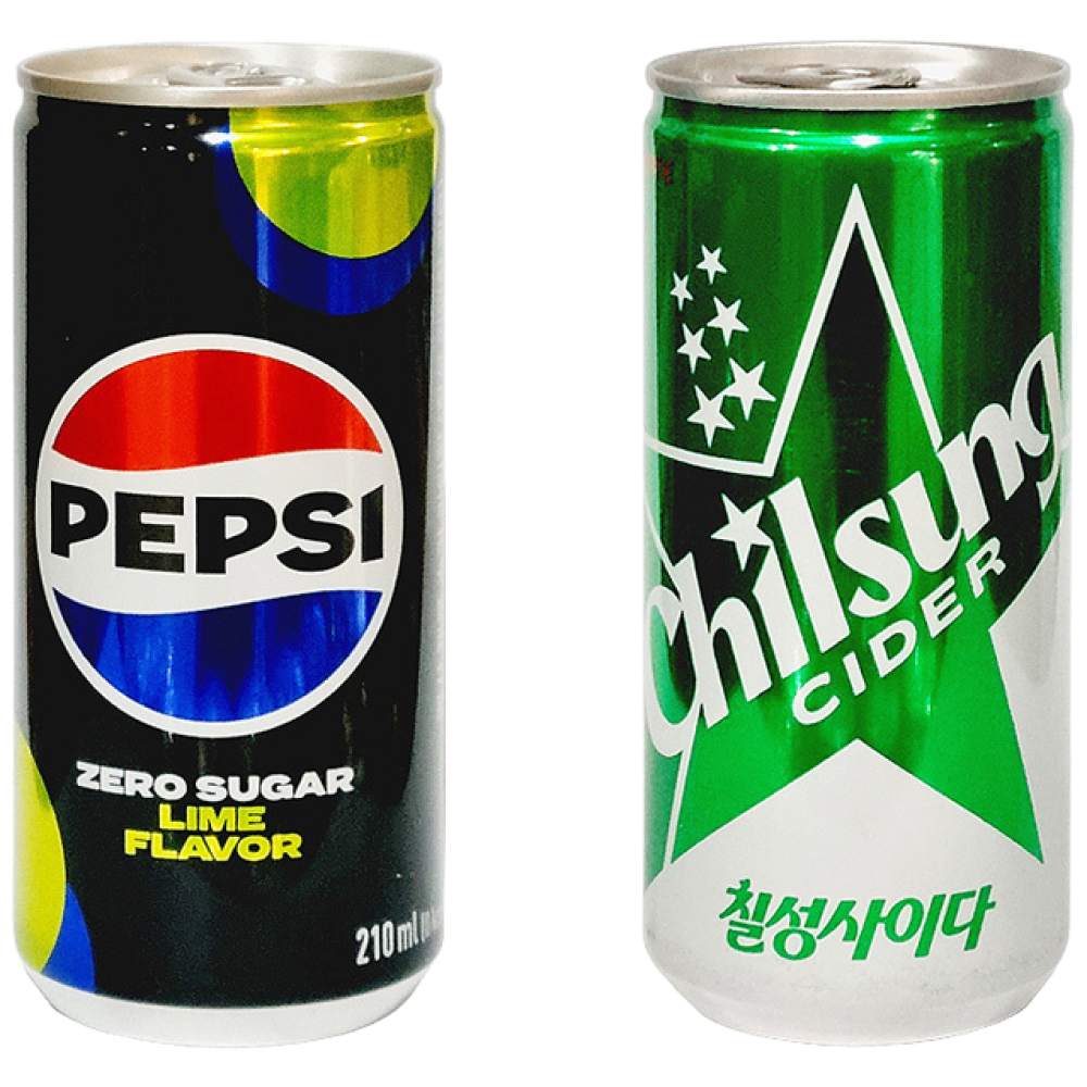 롯데 칠성사이다 펩시제로 2종 30캔 세트, 30개, 210ml 21,500원
