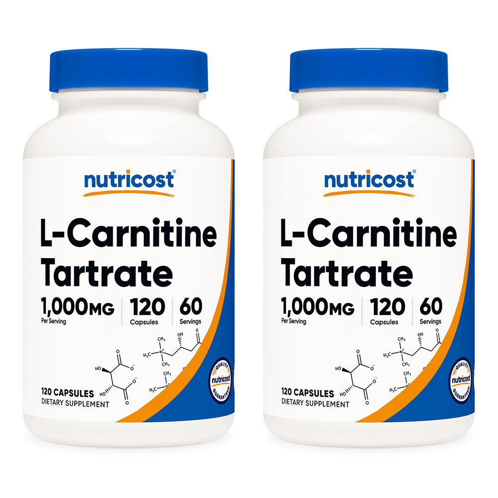 뉴트리코스트 L-카르니틴 타르트레이트 1000mg 120캡슐 2병 42,200원