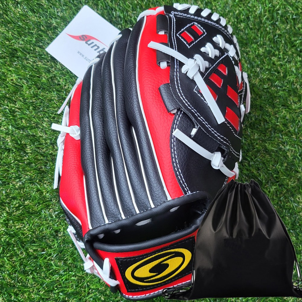 썬버드 야구글러브 우투 올라운드 투수 글러브 왼손착용 투센 파우치, 1세트, 블랙레드 24,900원