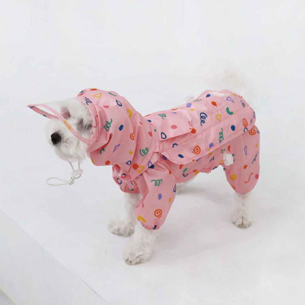 유앤펫 드로잉팝 올인원 우비 중형견 대형견 레인코트 9,900원