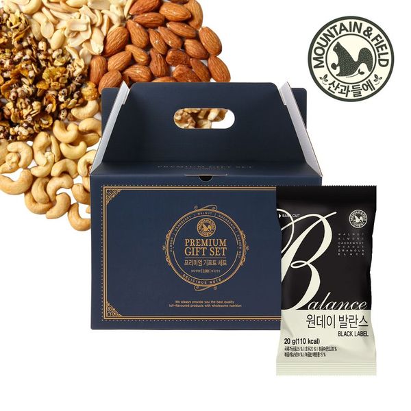 산과들에 하루견과 원데이발란스블랙 100봉 선물세트 견과류선물세트 .. 35656251 63,500원