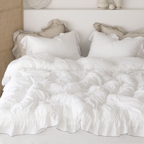 베이직톤 국내산 웨딩데이 모달코튼 프릴 신혼 혼수이불 세트 171,800원