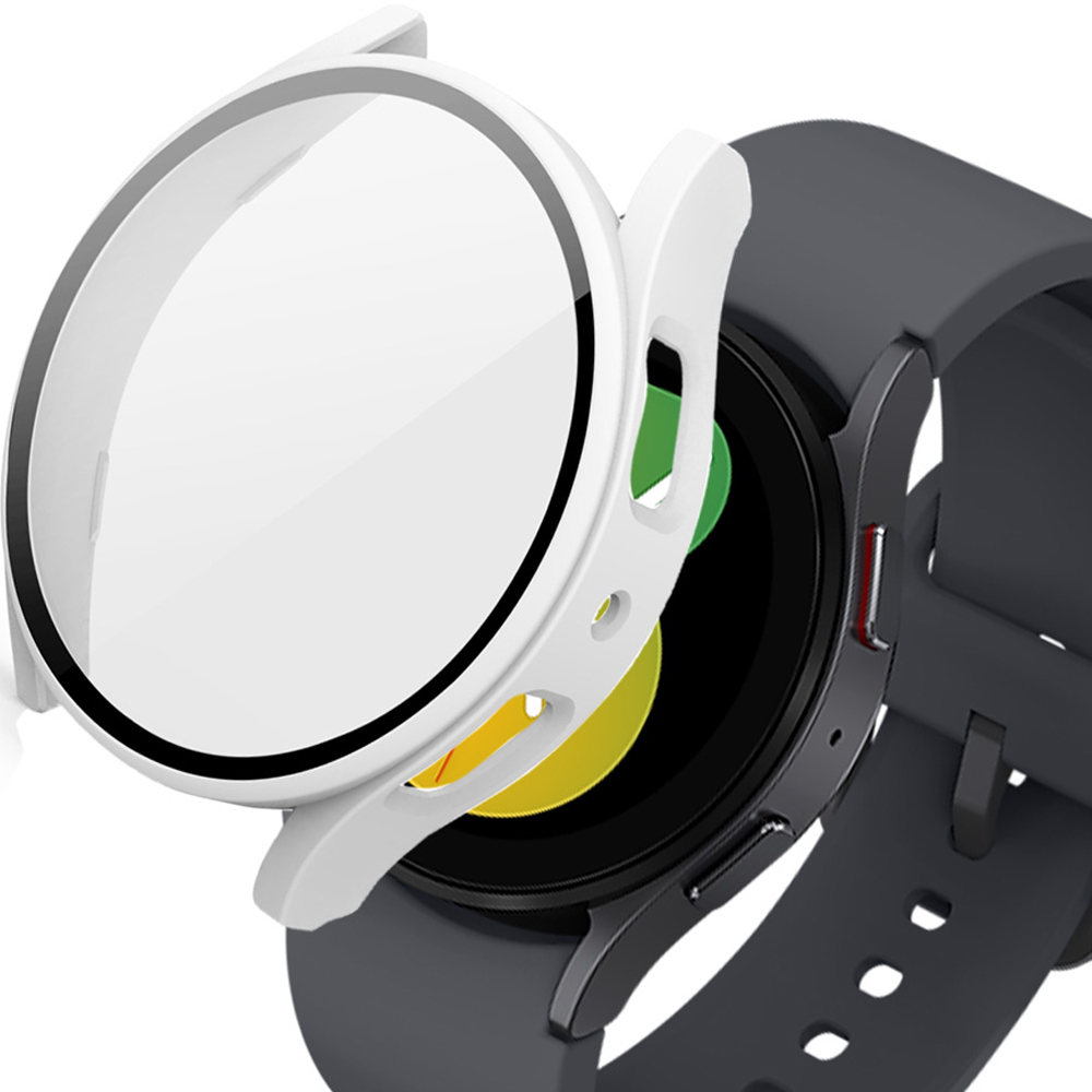 이츠라이프 갤럭시워치5 강화유리 풀커버 액정보호 케이스, 화이트, 1개 4,900원