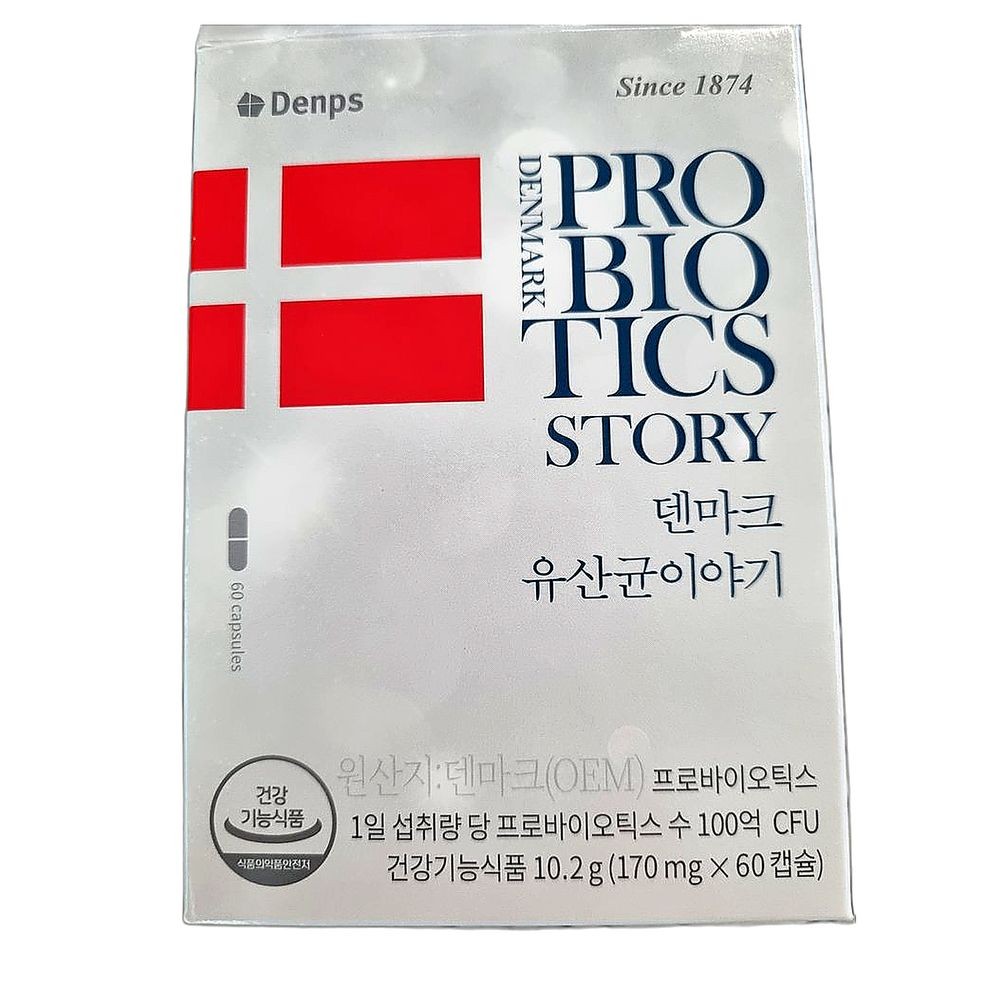 덴마크 유산균 장내균총 조절 면역력 증진 성인 건강 관리 프로바이오틱스, 60정, 6개, 6개, 60정 221,200원