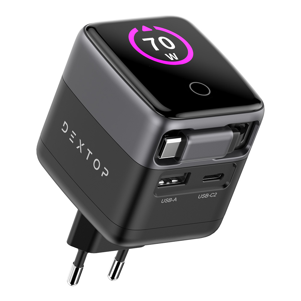 덱스탑 초고속 70W 오토릴(Auto-Reel) 요요 충전기 AI 액정 디스플레이 탑재 39,060원