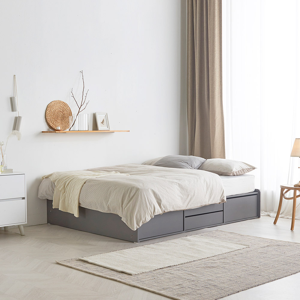 파로마 딜라잇 무헤드 통수납 4서랍 침대 프레임 방문설치 344,220원