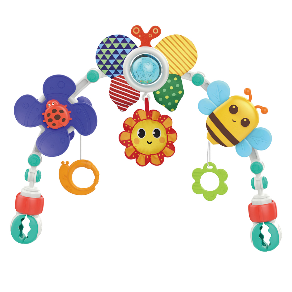 후앙어 하늘썬별 유아용 카시트 의자 모빌 꽃게 상어 친구 유모차장난감, 혼합색상, 1개 27,100원