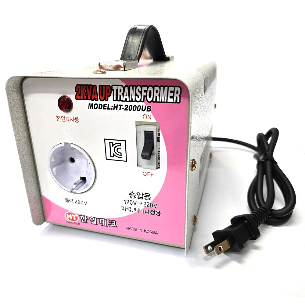 국산 한일테크 2K 3K 5K 미국 캐나다 전용 업트랜스 승압 변압기 도란스 45,000원