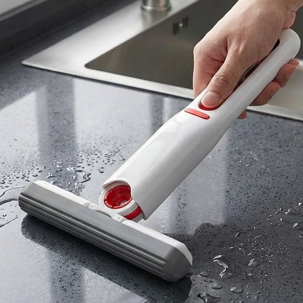 파니마켓  물기제거 원터치 스펀지 스퀴지, 본품 + 리필스펀지 세트 구성 7,900원