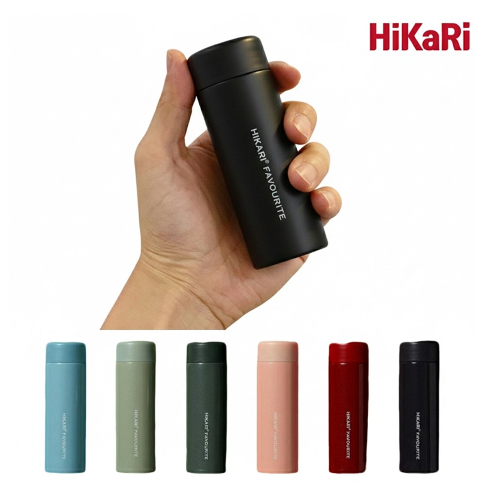 히카리 미니 텀블러 소형 120ml 150ml 보온 보냉 스텐 보냉병, 히카리 블랙, 120ml, 1개 14,880원