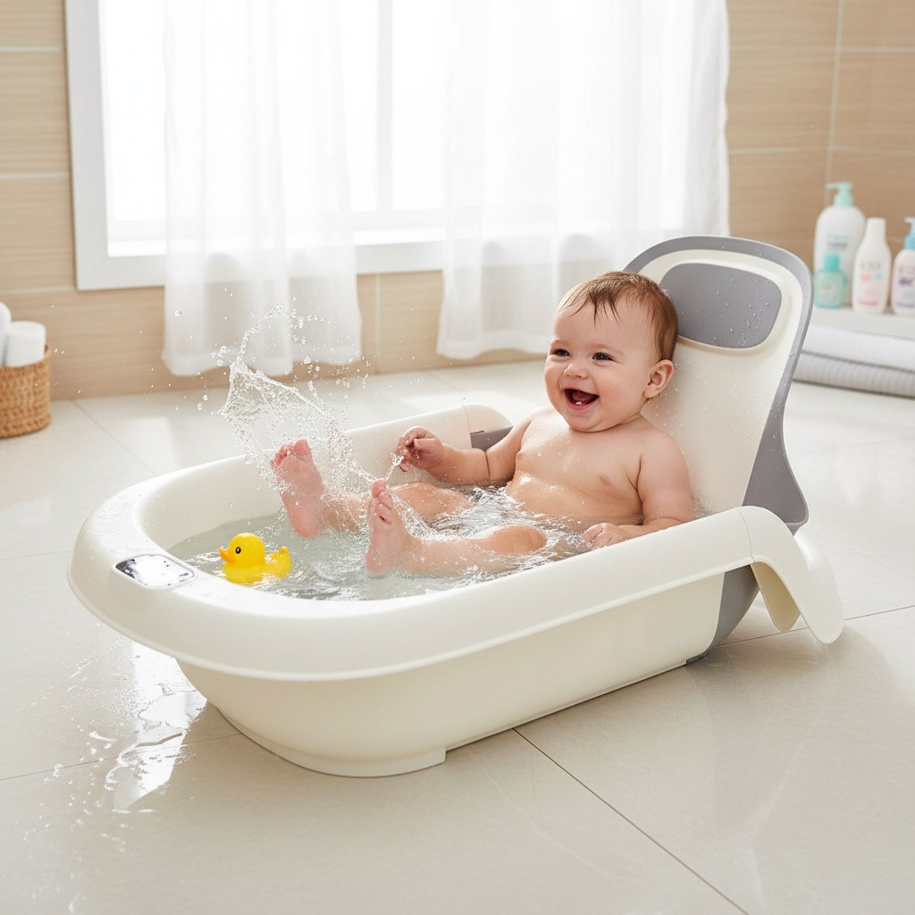 코넘 등받이 각도조절 아기욕조  온도감지센서 일체형 29,920원