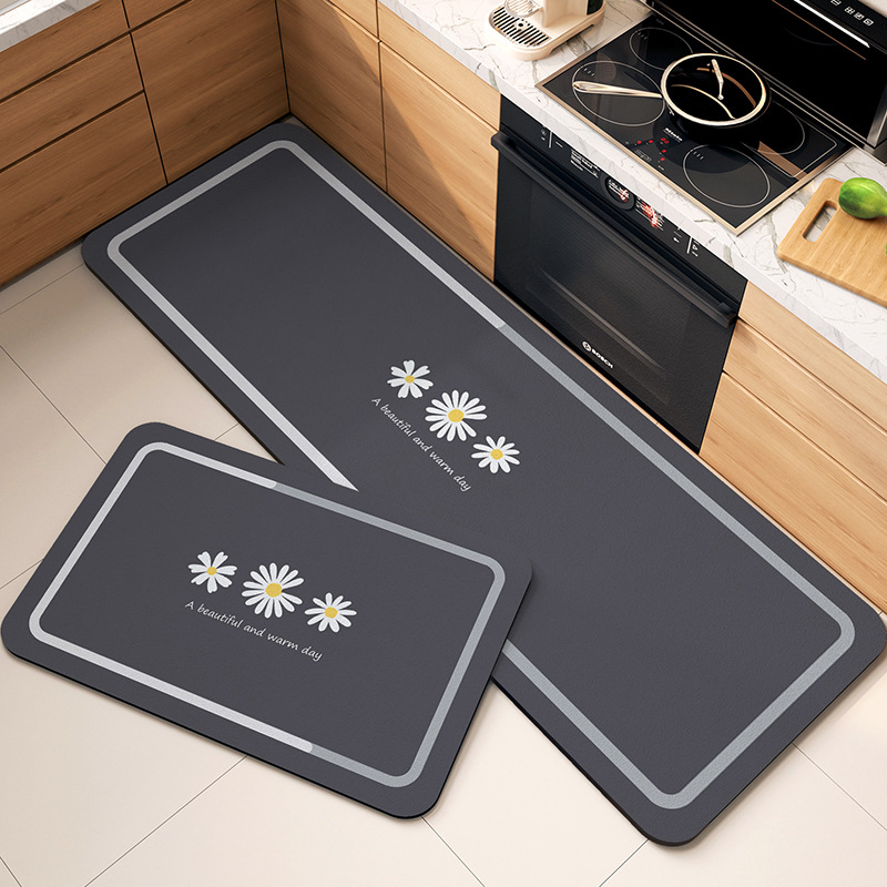 플라워 다용도 규조토 빨아쓰는 발매트 2종 세트, 네이비 12,500원