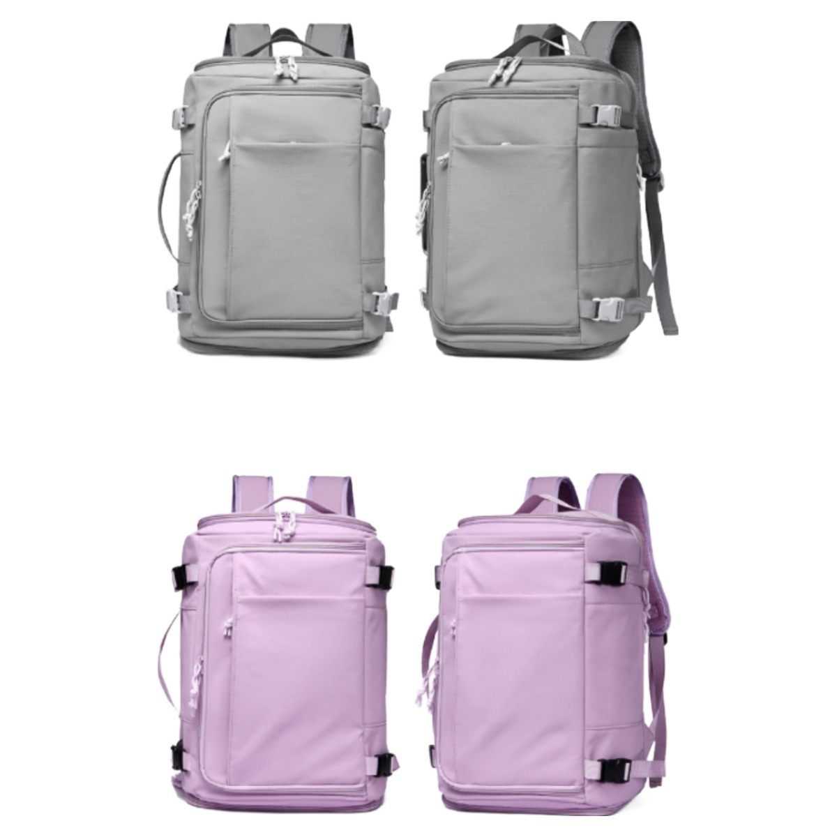 1/1+1[온 세상 담기] 캐리어형 대용량 여행 백팩 패션 심플 멀티 기능 백팩 가벼운 여성 백팩 43,900원