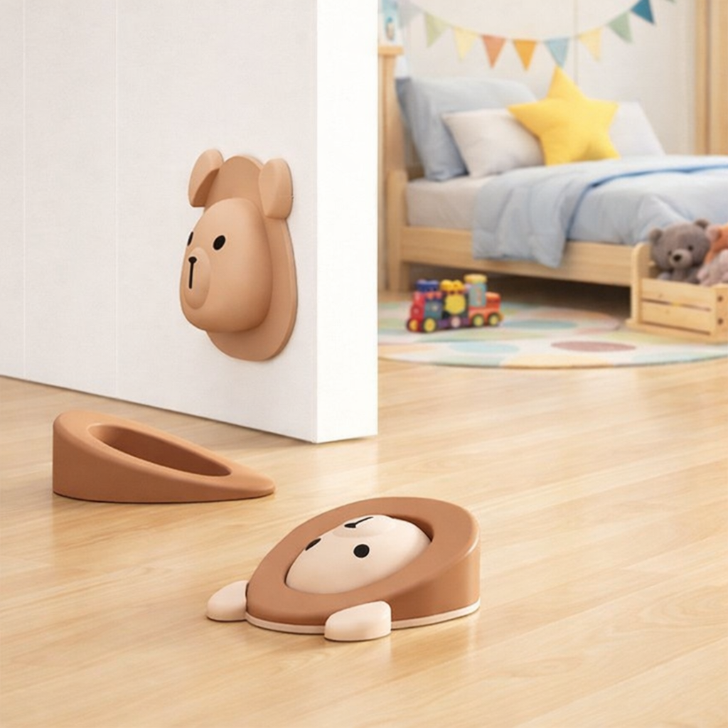 유즈오 아이방 도어쿠션 2in1 가드 문쾅 충격 소음 닫힘 방지 방문 스토퍼, 브라운, 1개 6,400원