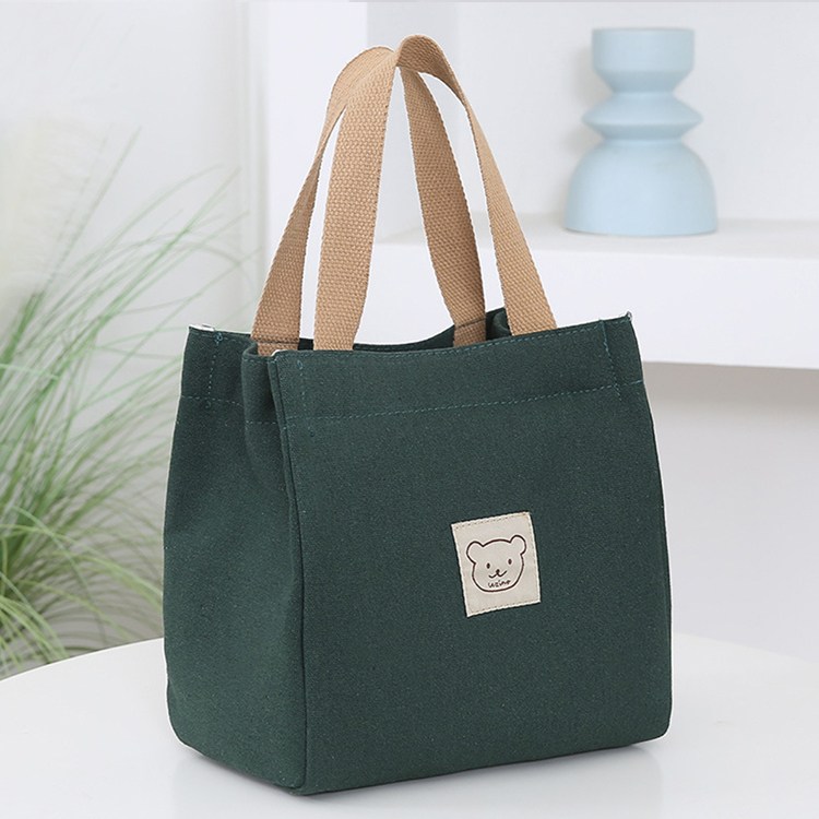 신고메고 곰돌이 사각 캔버스 토트백 UN-6011, 현재가 12,670원