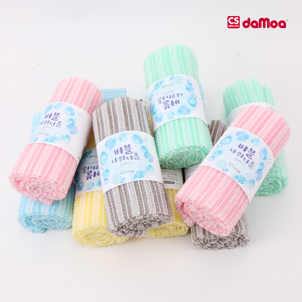 [국산] 에브리 버블 샤워타올, 1개, 혼합색상, 5개입 11,800원