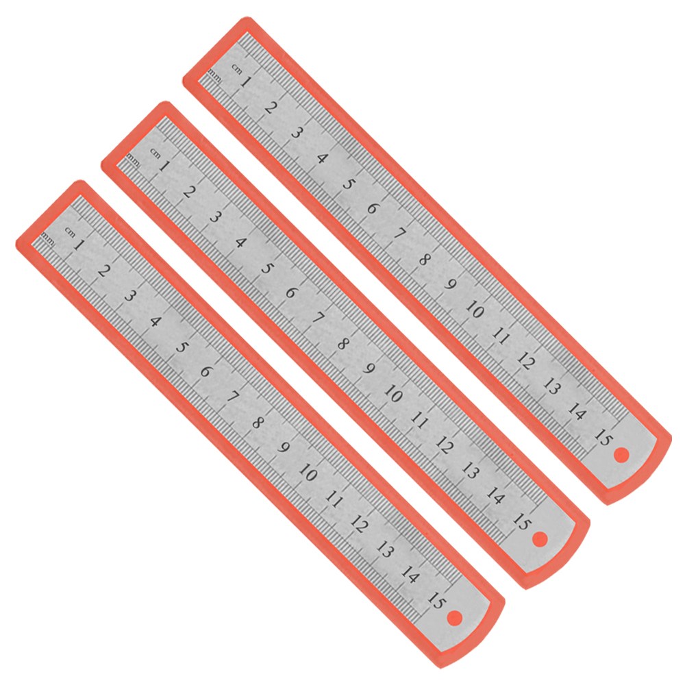 스텐 직자 철자 150mm 철자 스틸자 A타입 15cm, 실버, 3개 4,500원