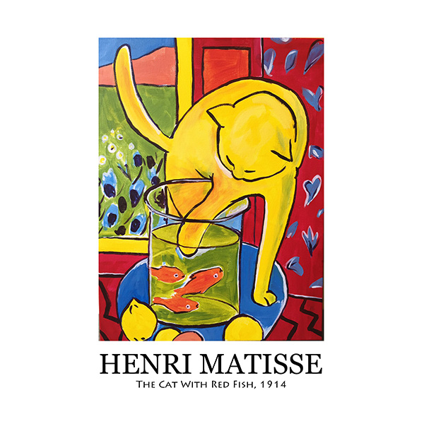 더홈아트 인테리어액자 앙리마티스 금붕어와 고양이 1914년 39,900원