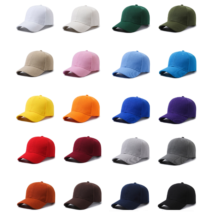 남녀공용 무지 야구모자 단체 체육대회 컬러 볼캡 캡모자 2,200원