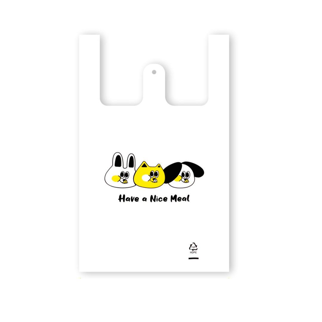 케이함 캐릭터 배달봉투 비닐 쇼핑백 500장 소 27 X 44 X 8.5cm, 1개, 500개입 32,000원