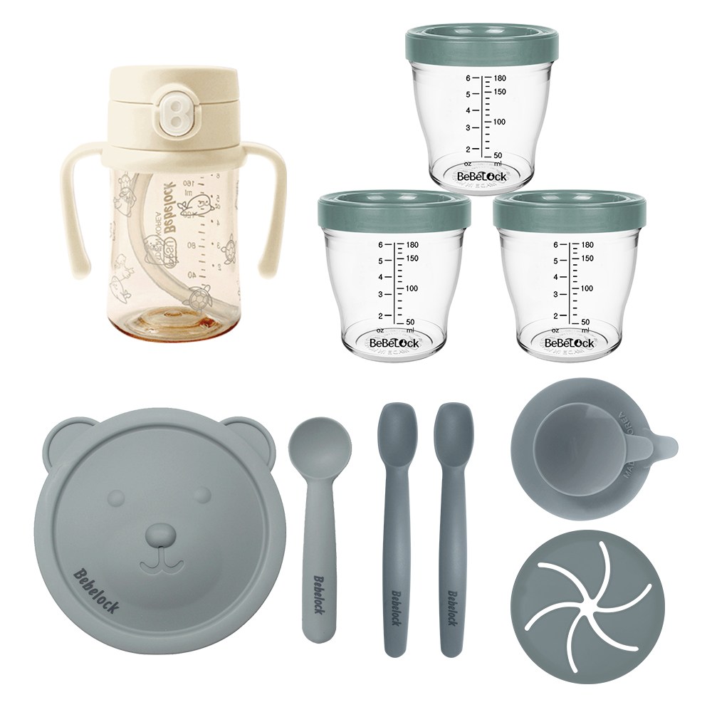 베베락 프리미엄 트라이탄 이유식스타트 6종세트, 블루그레이, 1개 49,000원