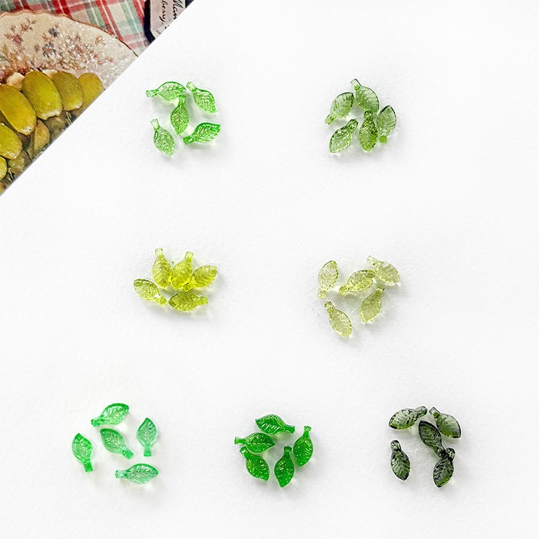 헤세드 (100p) 미니 나뭇잎 비즈 혼합컬러 세트 팔찌재료, 컬러혼합, 1세트 8,500원