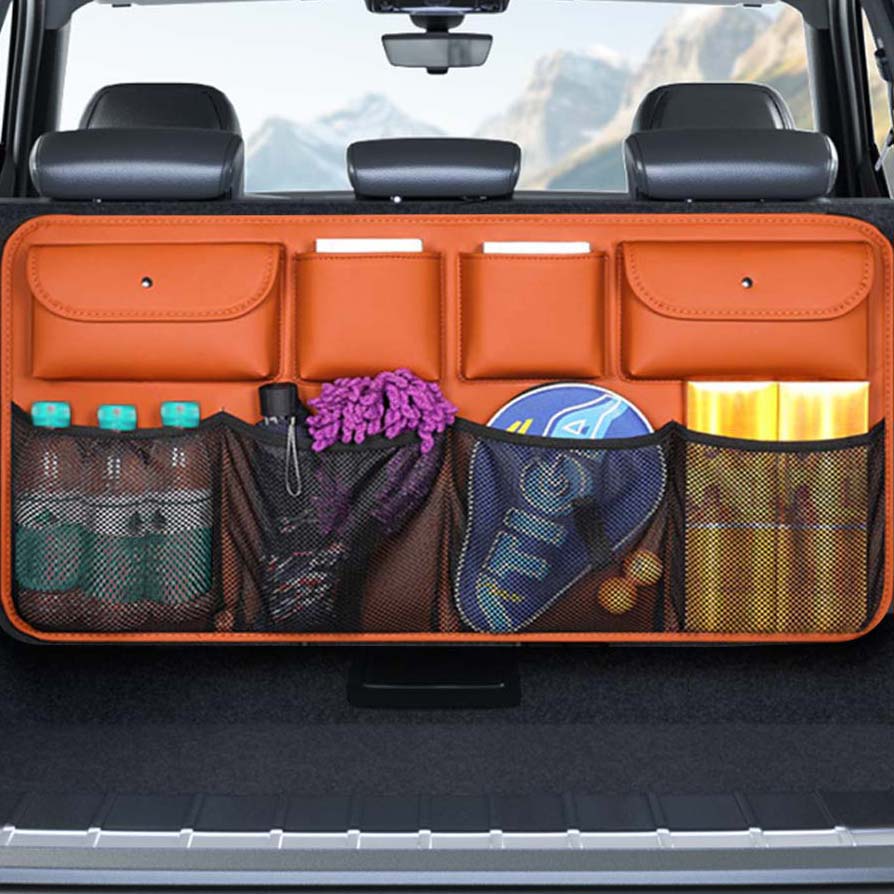 크로니클 suv 호환 초간편 트렁크 틈새 공간 활용 포켓 그물 수납함, 카멜 44,850원