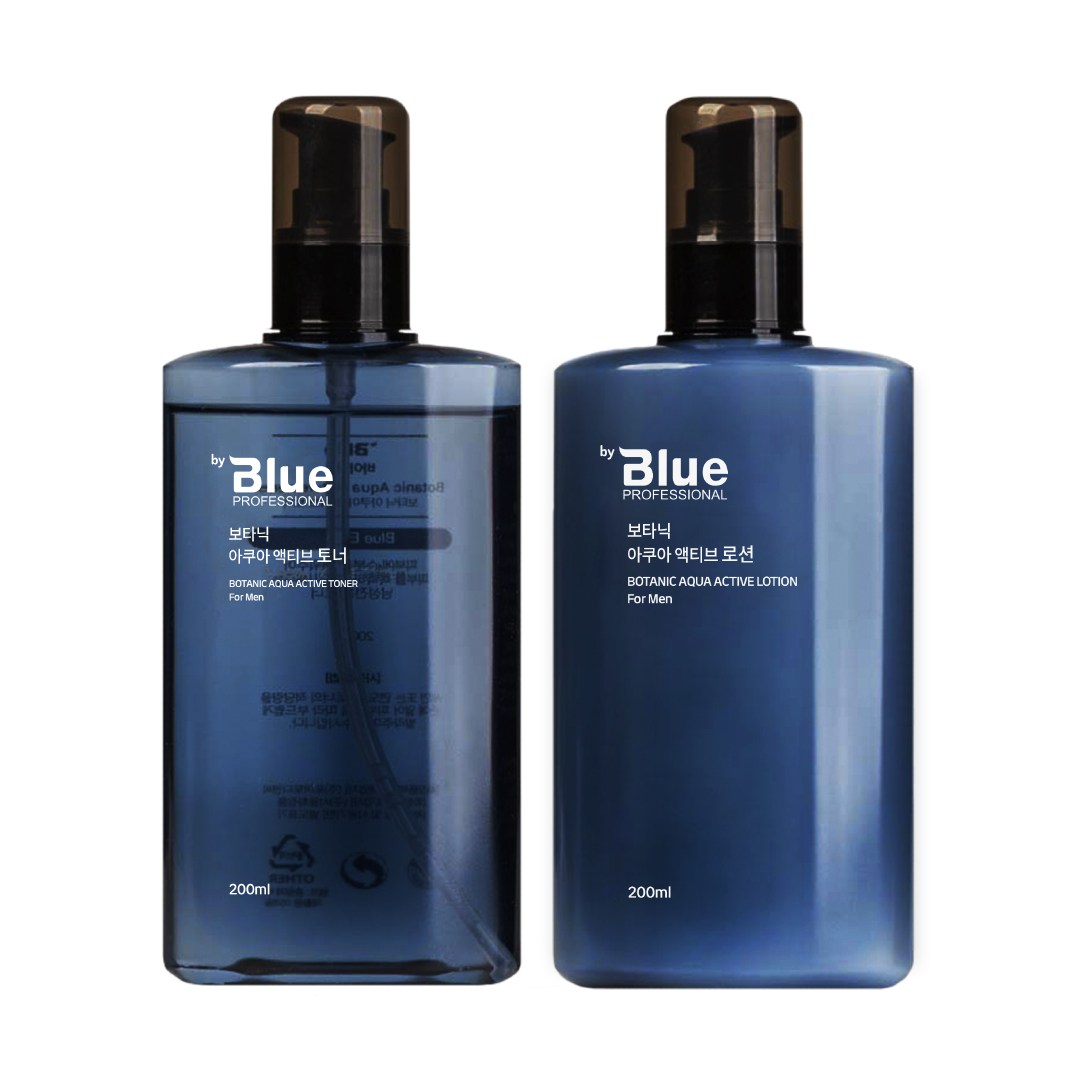 [리힘] 바이블루 남성 스킨케어 2종 토너+로션 200ml + 비타민 버블 샴푸 포함 27,000원