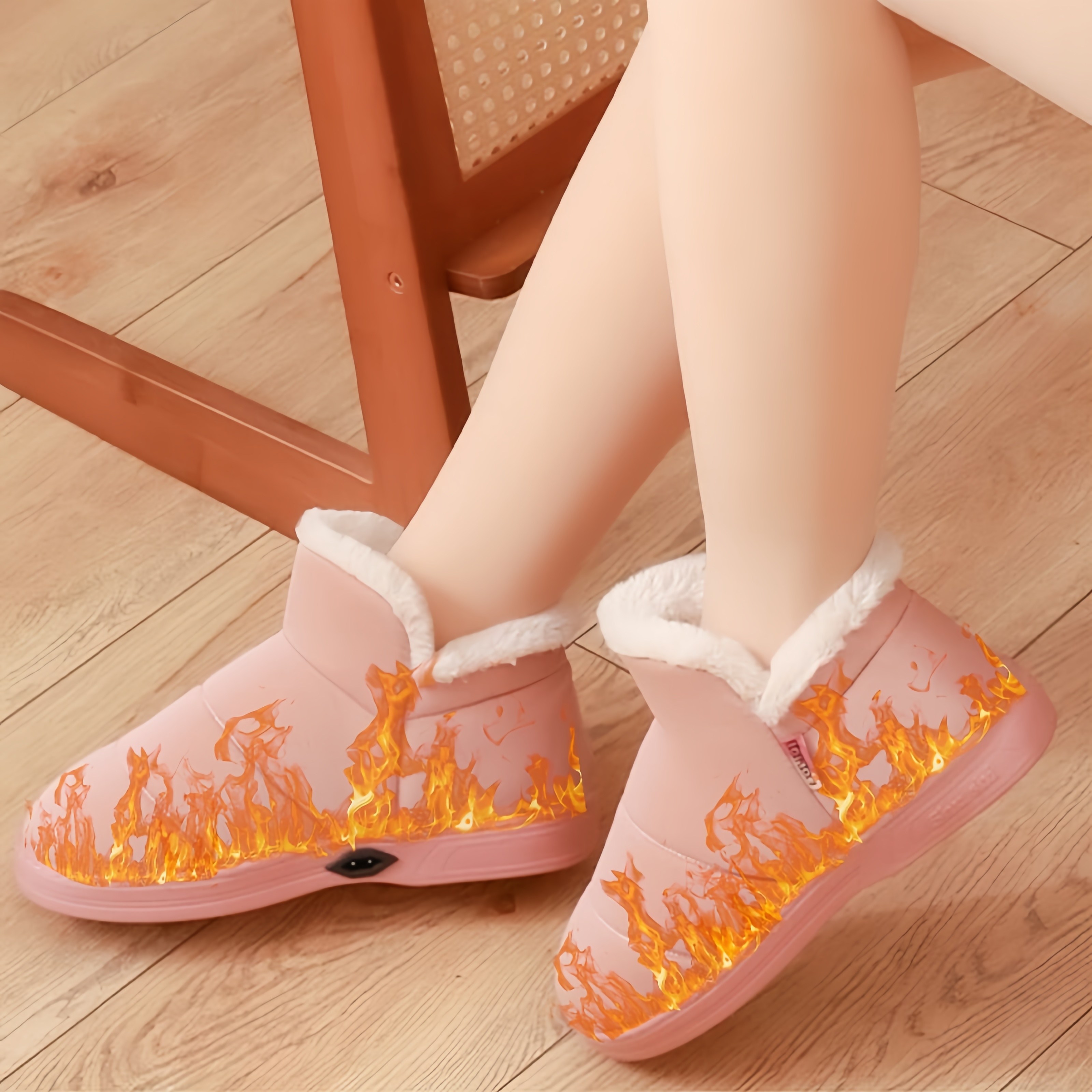 Mochae 발열 신발 발 찜질기 2단 온도조절 방한신발 사무실 가정용 가열 보온 신발 실내화 남여공용 24,150원